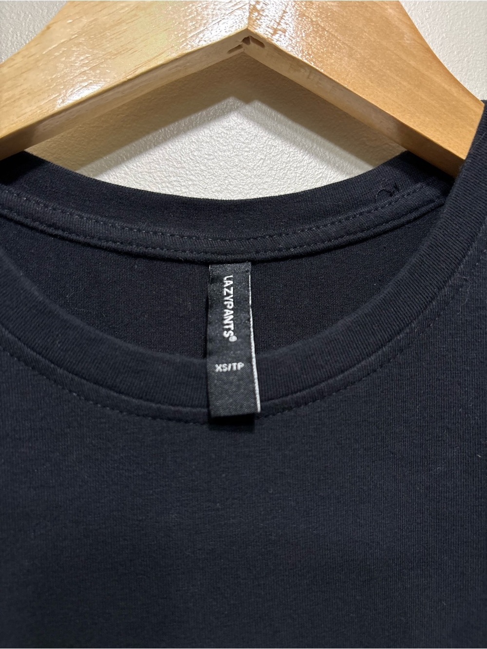 Lazypants Black T-Shirt Mini Dress Seagull Logo Soft Stretch Women’s XS - Picture 5 of 7